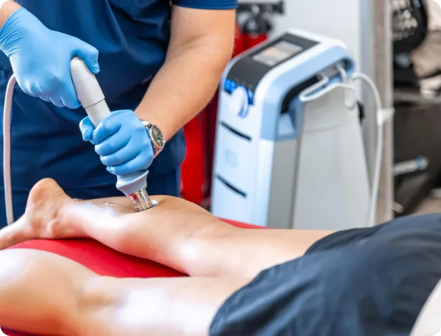 Esta es una imagen del Tratamiento con Endolaser en las piernas
